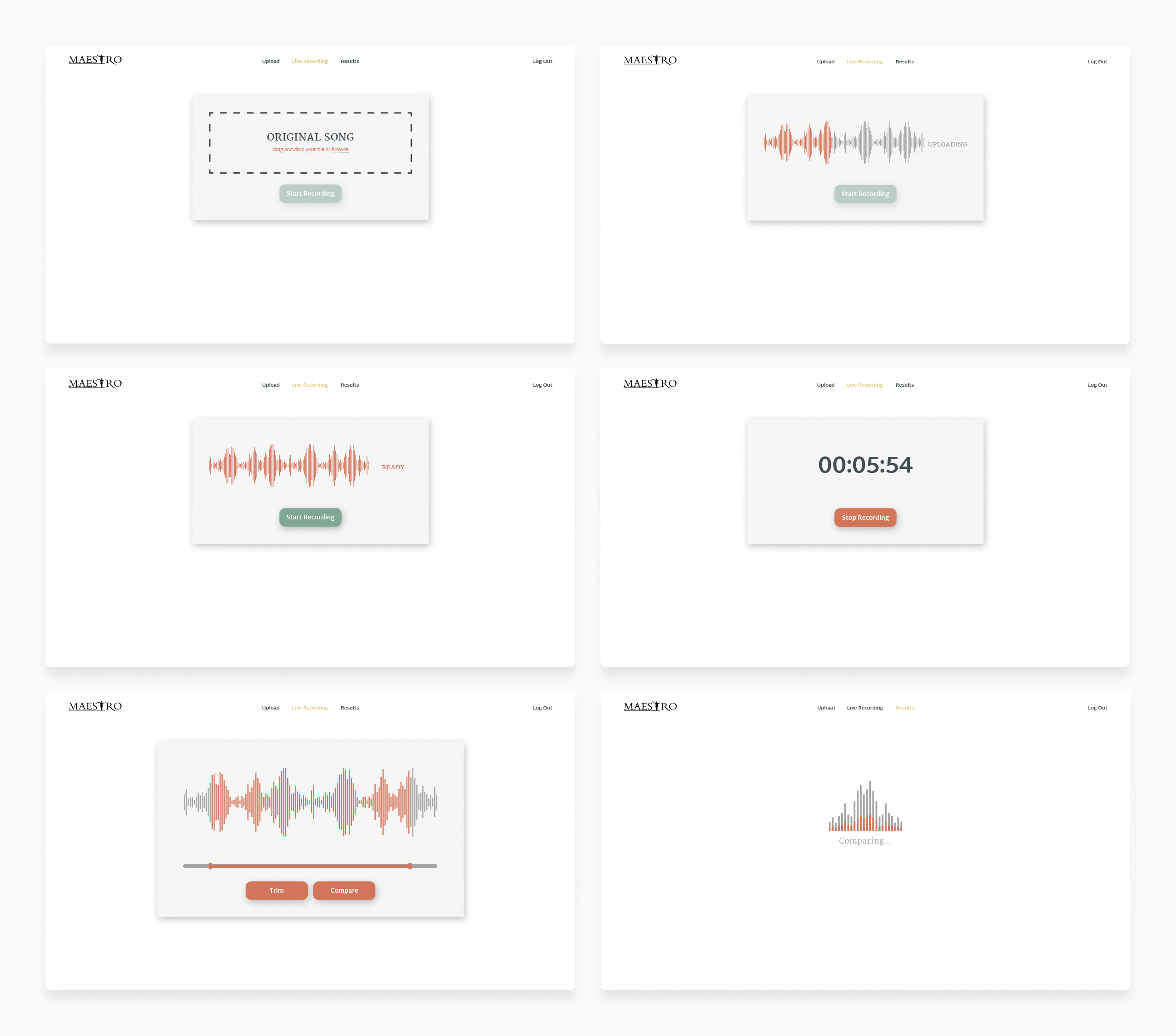 Secondary web app interface interactions for BBC Maestro