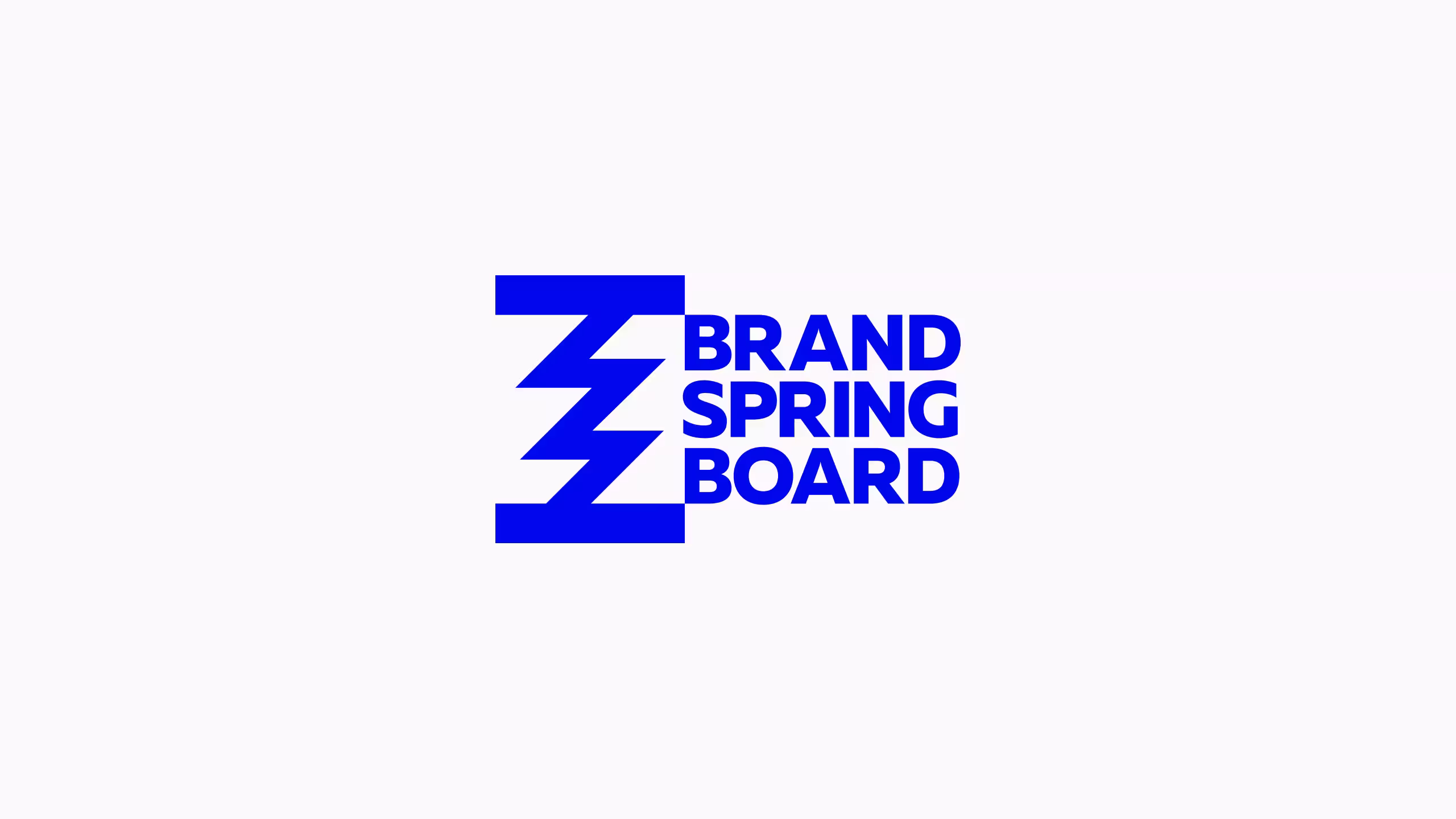 Brand Springboard primary logo design on light background by Lyudmil Dachev